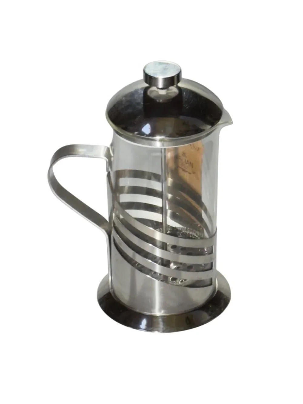 Brandani Italian Style Stainless Steel & Glass French Press Coffee Maker